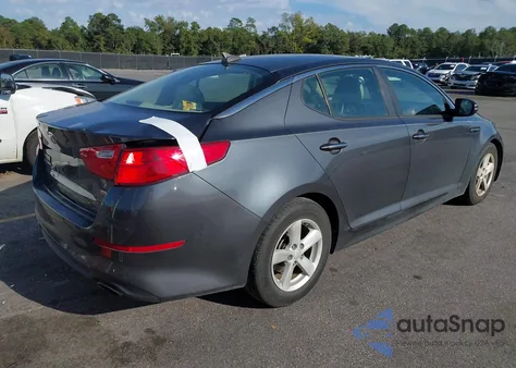 2015 Kia Optima Lx из США, поврежденный, VIN KNAGM4A74F5637004